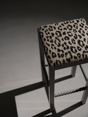 Chubby Counter Stool / Barstool (Upholstered Seat)